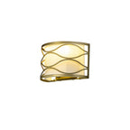 NL83689 Ebans 2 Light Wall Light Aged Gold