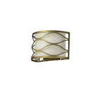 NL83689 Ebans 2 Light Wall Light Aged Gold