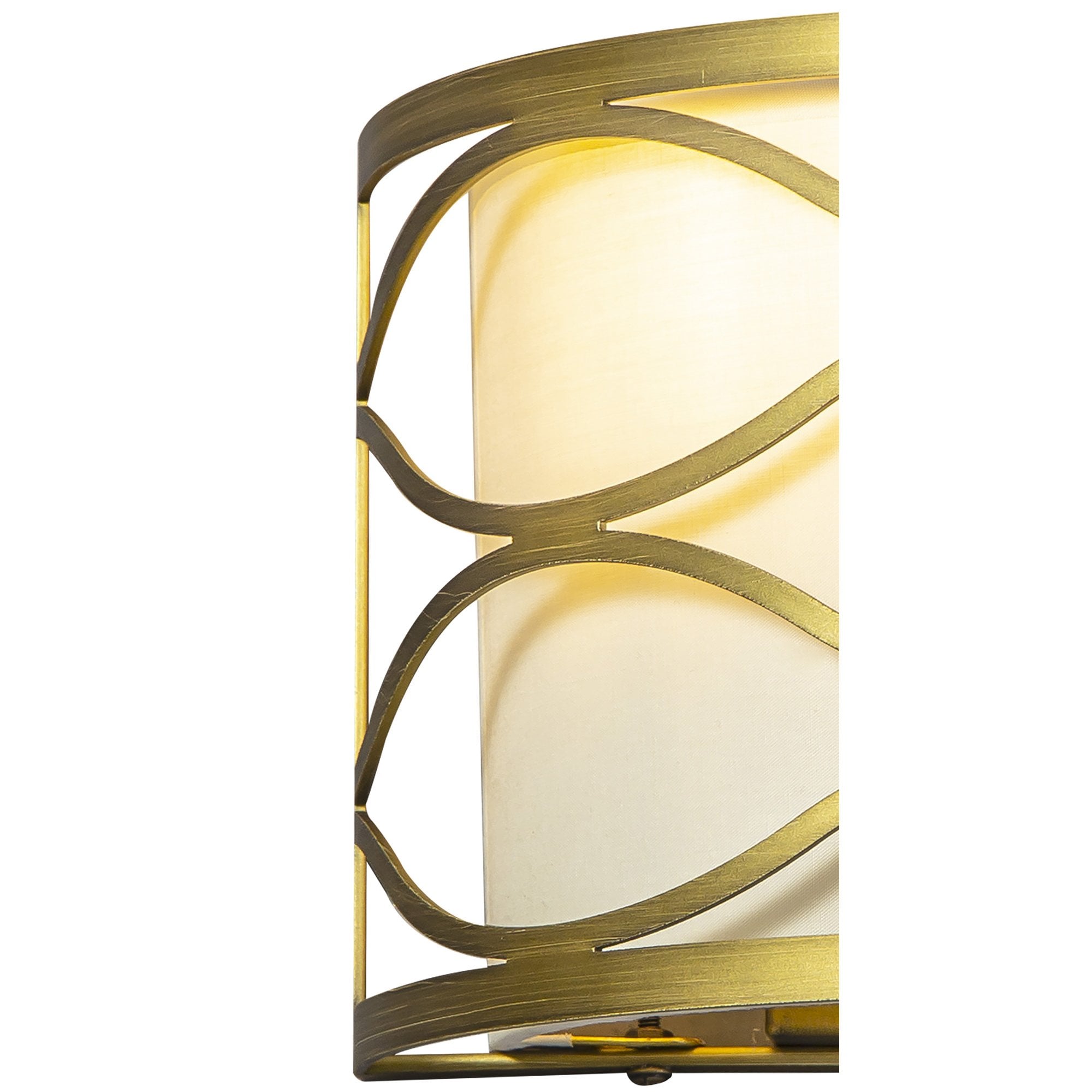 NL83689 Ebans 2 Light Wall Light Aged Gold