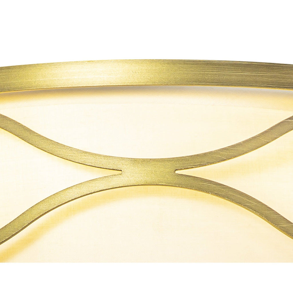 NL83689 Ebans 2 Light Wall Light Aged Gold