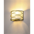 NL83689 Ebans 2 Light Wall Light Aged Gold
