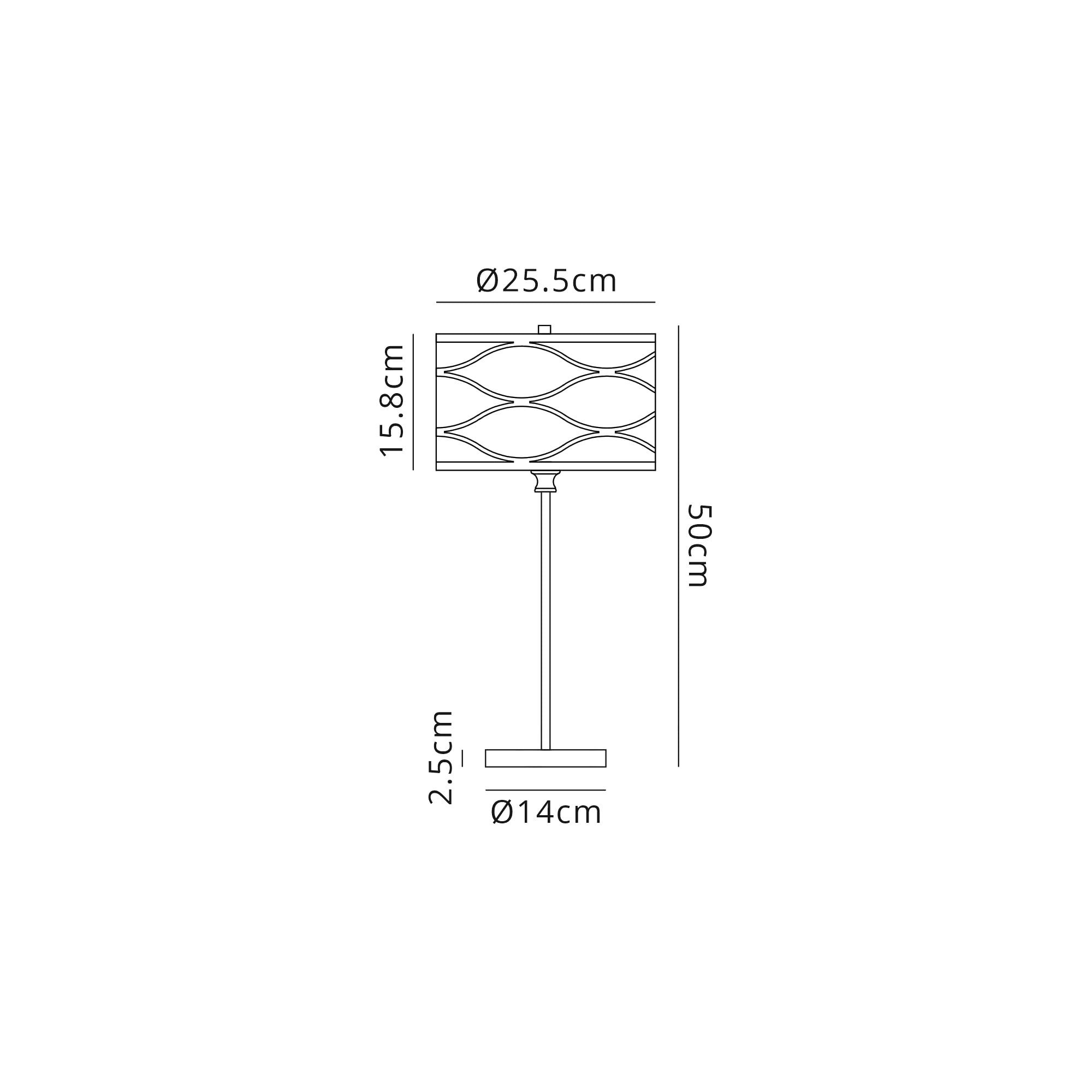 NL83699 Ebans 1 Light Table Lamp Aged Gold