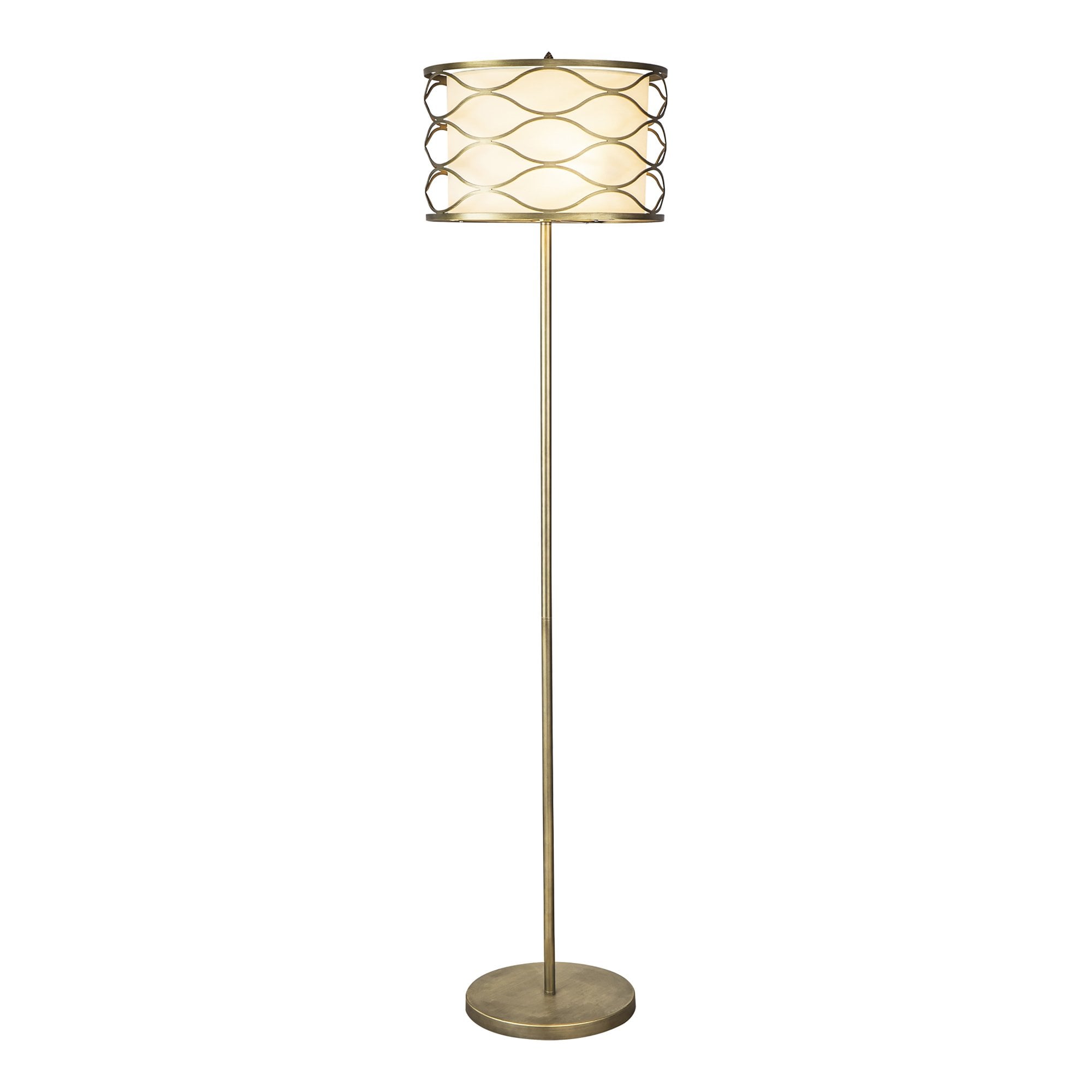 NL83709 Ebans 3 Light Floor Lamp Aged Gold
