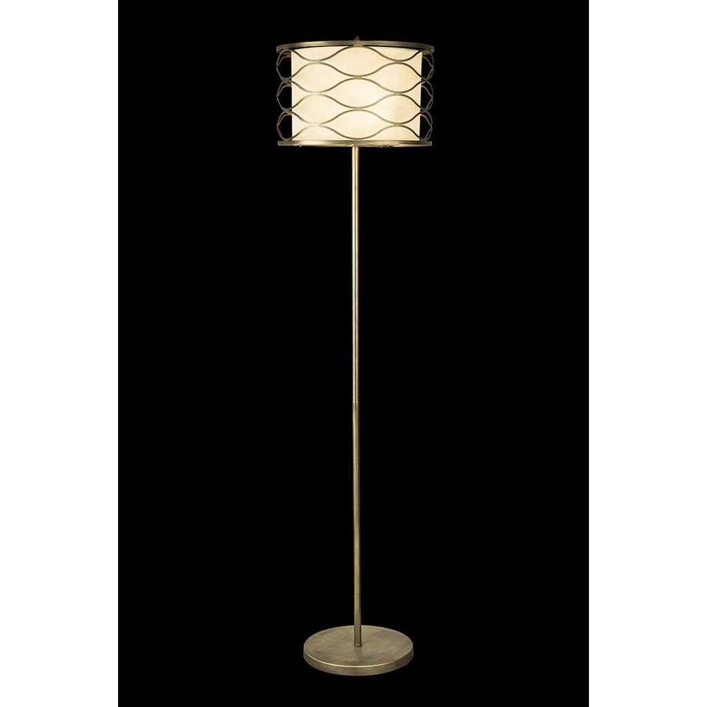NL83709 Ebans 3 Light Floor Lamp Aged Gold