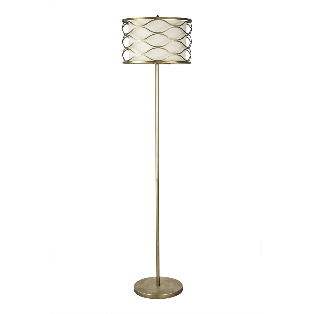 NL83709 Ebans 3 Light Floor Lamp Aged Gold