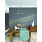 NL93829 Eros 1 Light Small Diamond Pendant Matt Grey