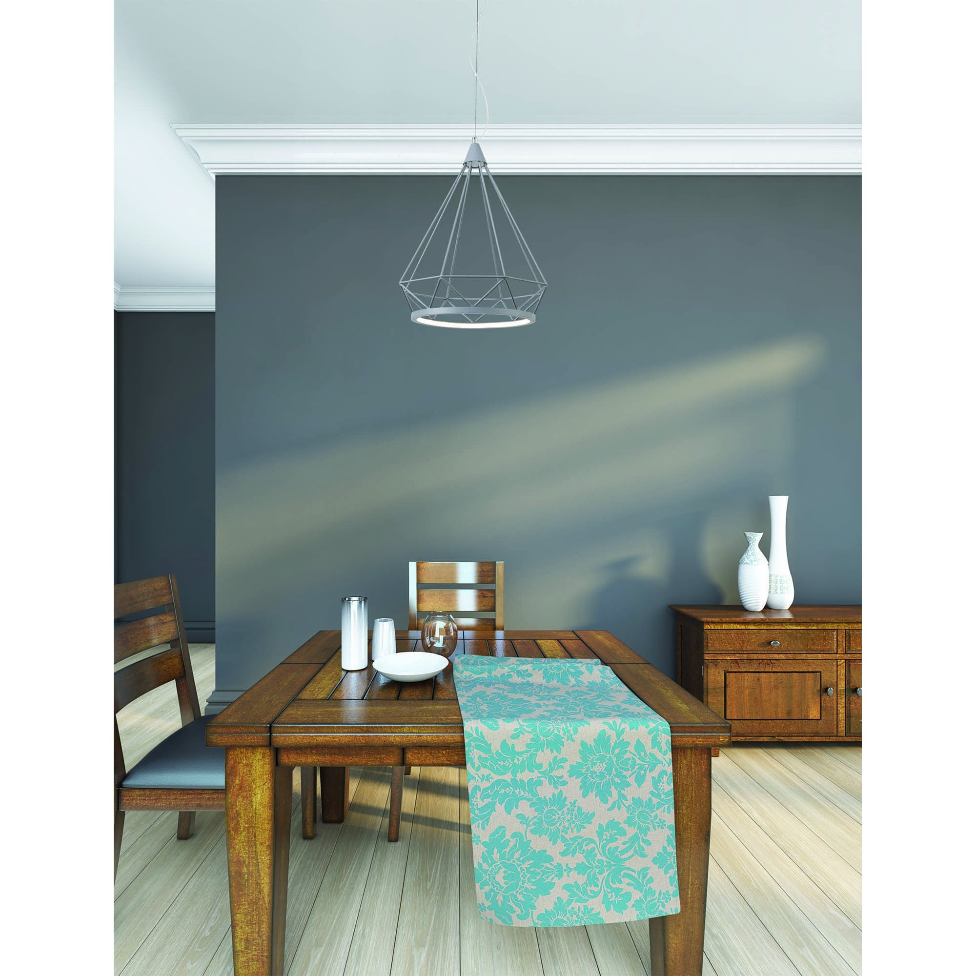NL93829 Eros 1 Light Small Diamond Pendant Matt Grey