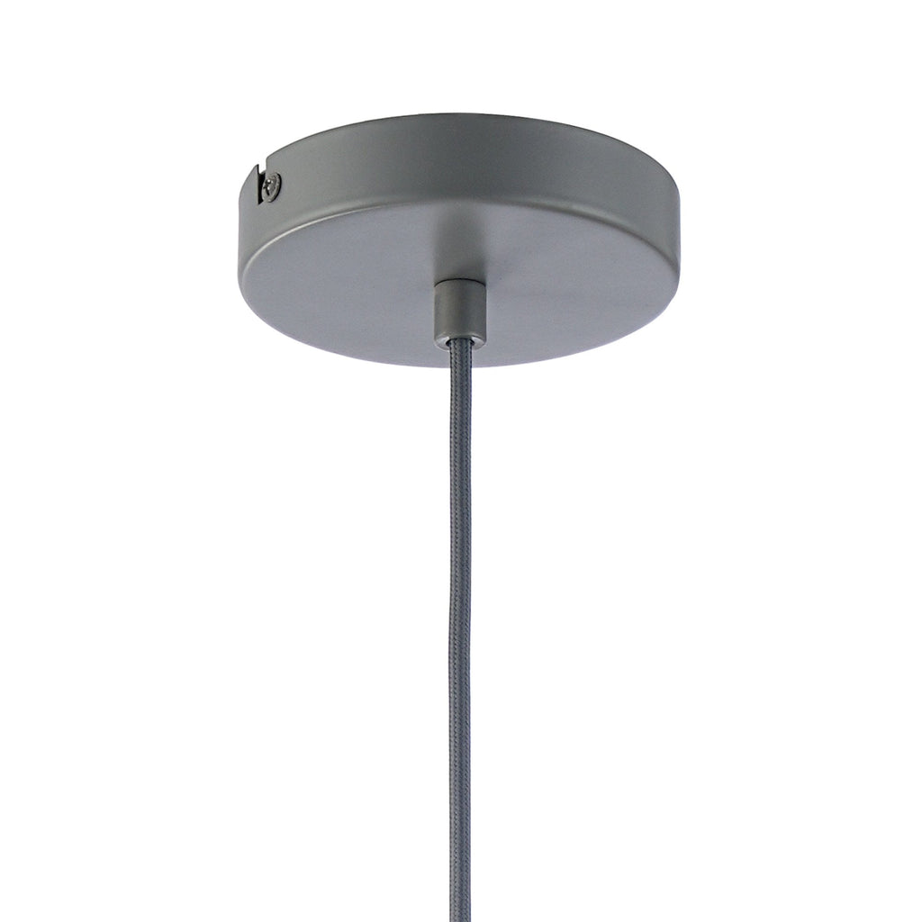 NL93839 Eros 1 Light Large Diamond Pendant Matt Grey