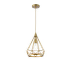NL93849 Eros 1 Light Small Diamond Pendant Gold