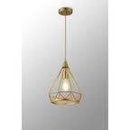 NL93849 Eros 1 Light Small Diamond Pendant Gold