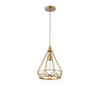 NL93849 Eros 1 Light Small Diamond Pendant Gold