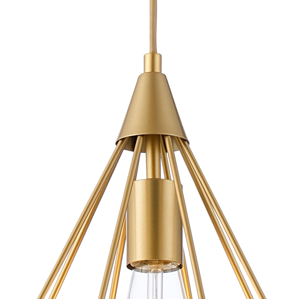NL93849 Eros 1 Light Small Diamond Pendant Gold