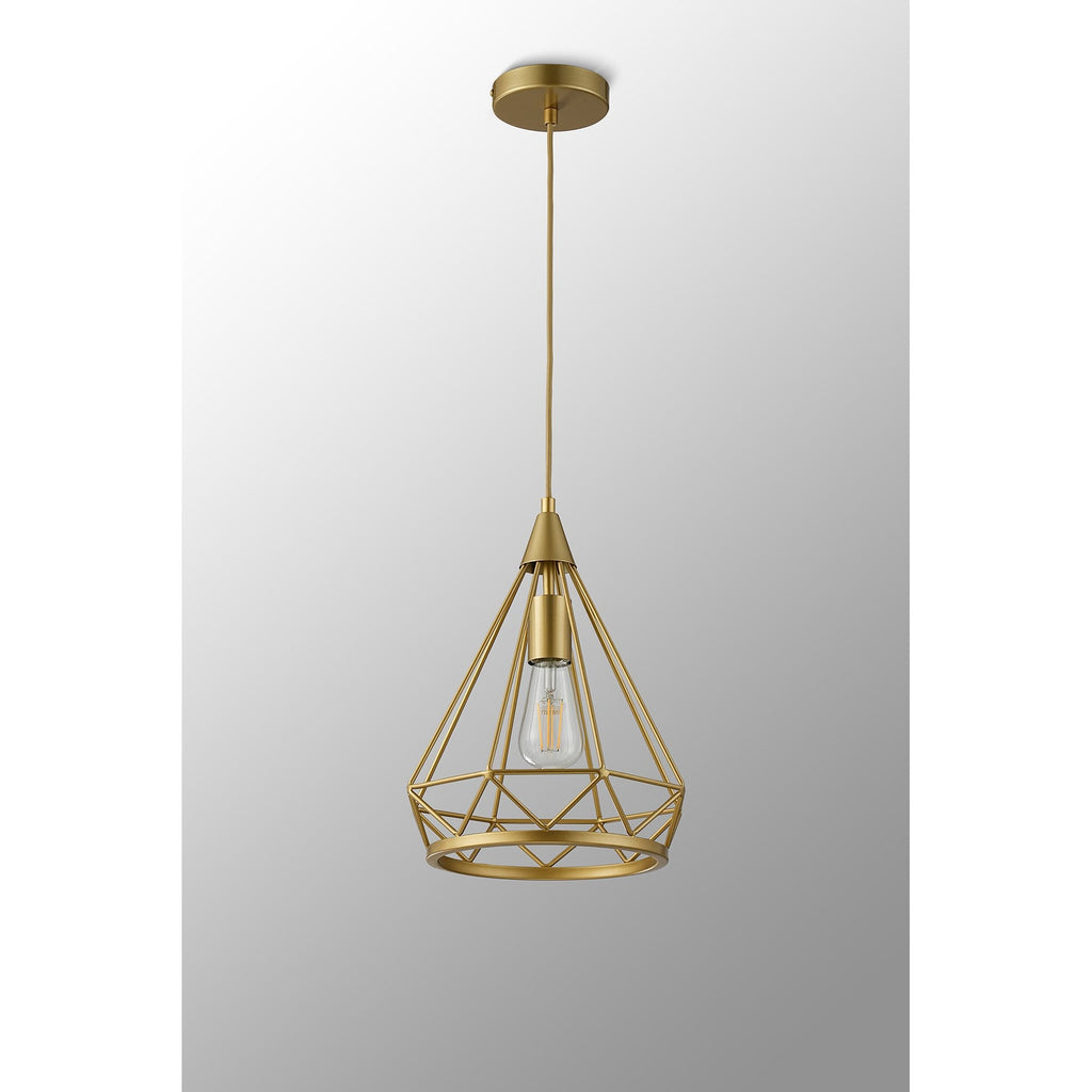 NL93849 Eros 1 Light Small Diamond Pendant Gold