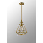 NL93849 Eros 1 Light Small Diamond Pendant Gold