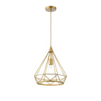 NL93859 Eros 1 Light Large Diamond Pendant Gold