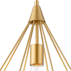NL93859 Eros 1 Light Large Diamond Pendant Gold