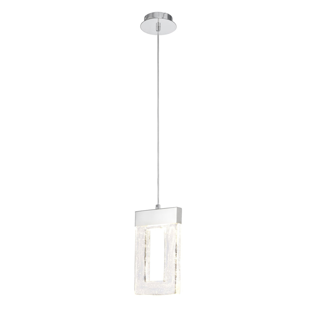 NL83279 Eski 1 LED Pendant Polished Chrome Clear