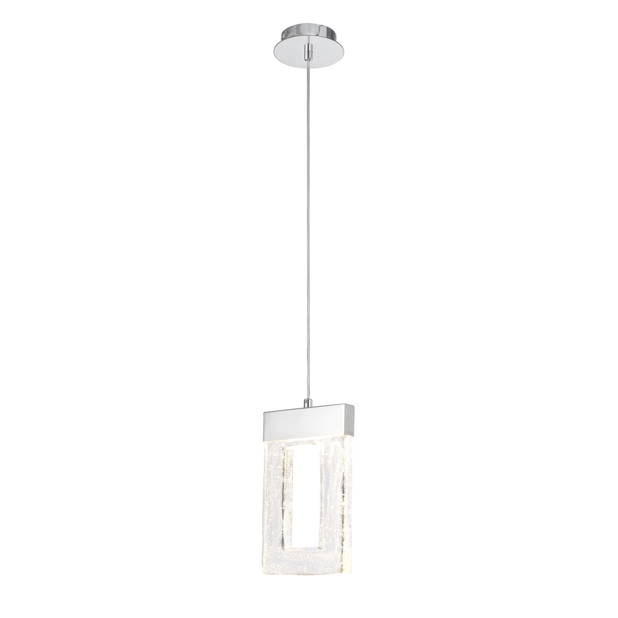 NL83279 Eski 1 LED Pendant Polished Chrome Clear