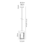 NL83279 Eski 1 LED Pendant Polished Chrome Clear