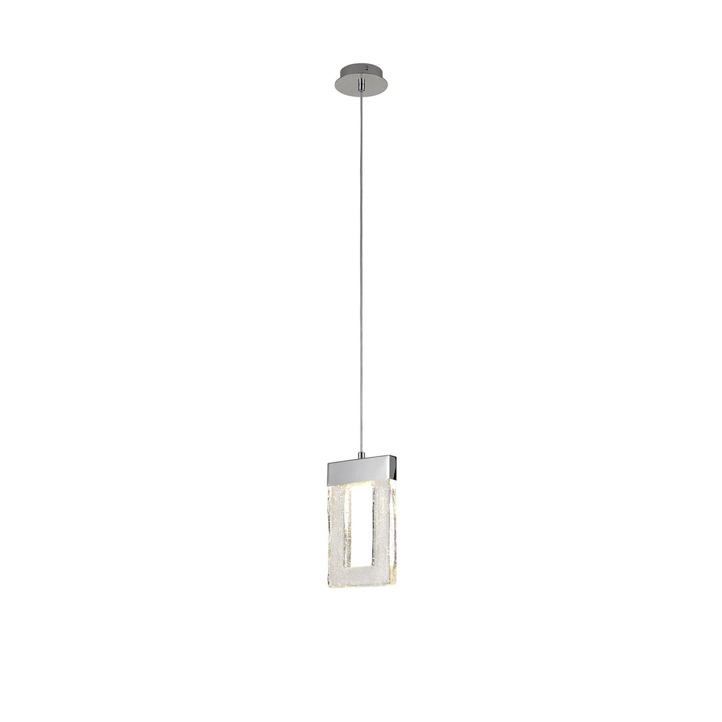 NL83279 Eski 1 LED Pendant Polished Chrome Clear