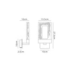 NL83289 Eski 1 LED Wall Light Polished Chrome Clear