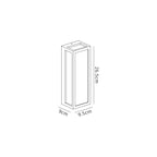 NL85749 Habana 1 LED Outdoor Wall Light Anthracite Frosted White
