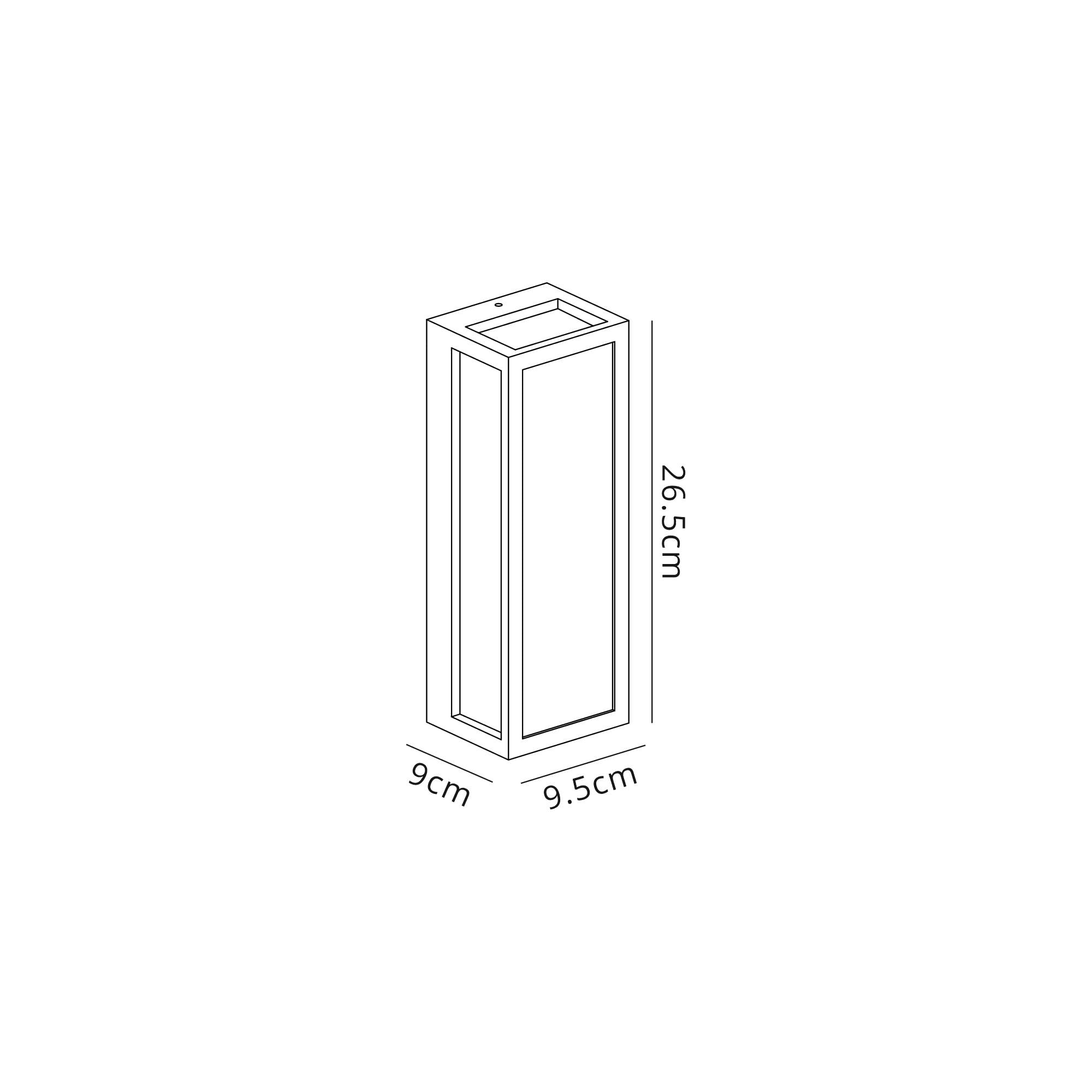 NL85749 Habana 1 LED Outdoor Wall Light Anthracite Frosted White