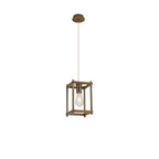 NL92579 Icart 1 Light Pendant Medium Oak Antique Brass