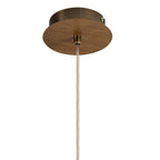 NL92579 Icart 1 Light Pendant Medium Oak Antique Brass