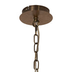 NL92589 Icart 4 Light Pendant Medium Oak Antique Brass
