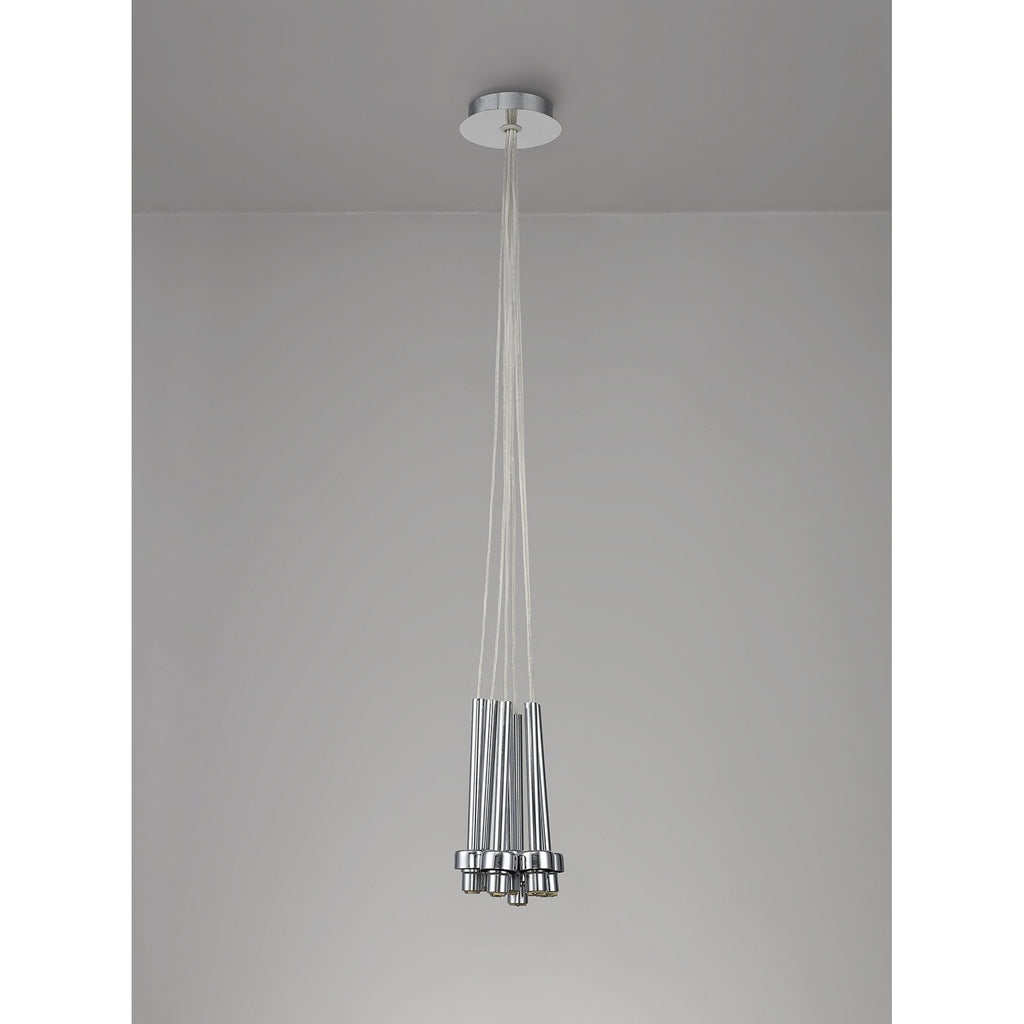 NL76089 Iona 7 Light Cluster Pendant Polished Chrome
