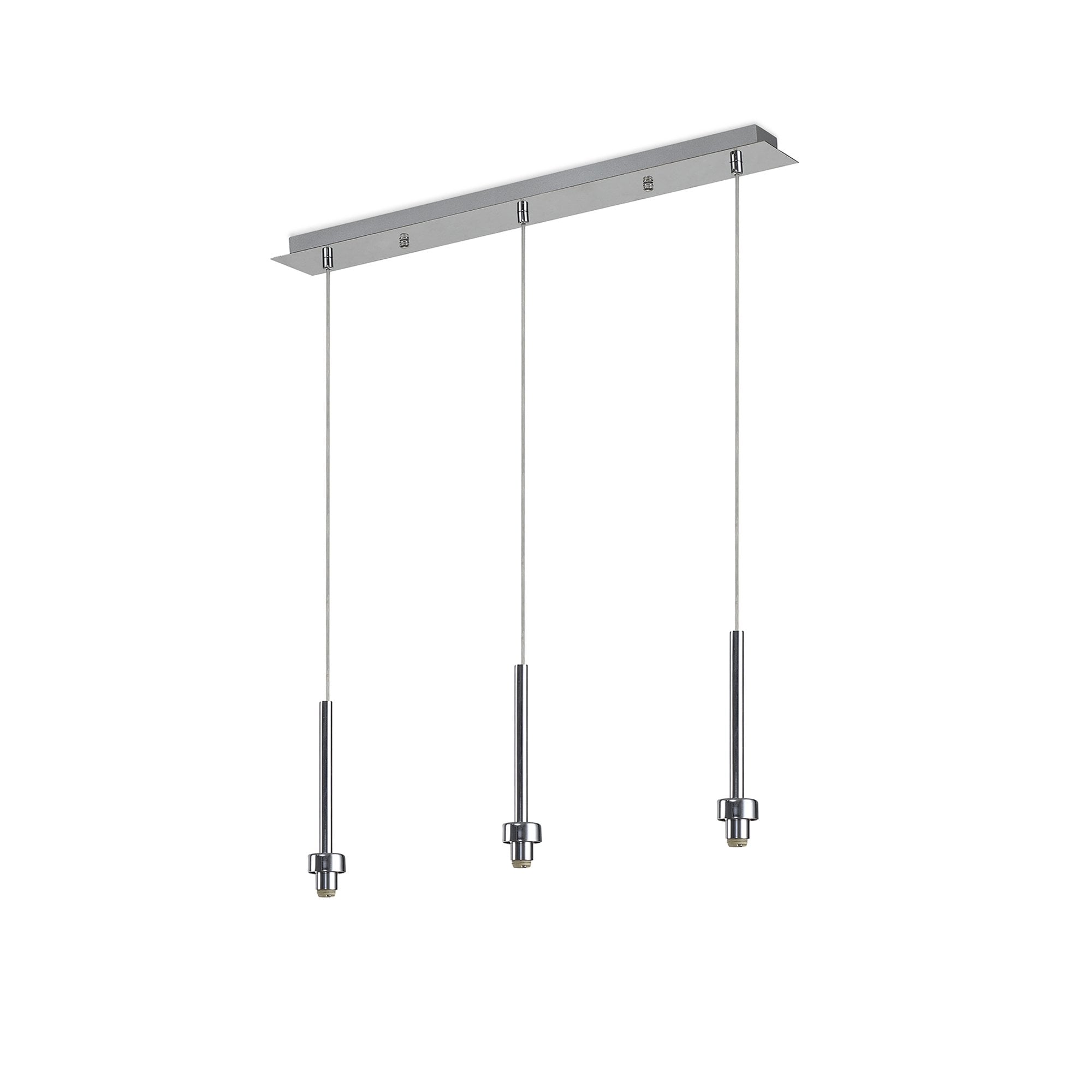 NL76099 Iona 3 Light Linear Pendant Polished Chrome