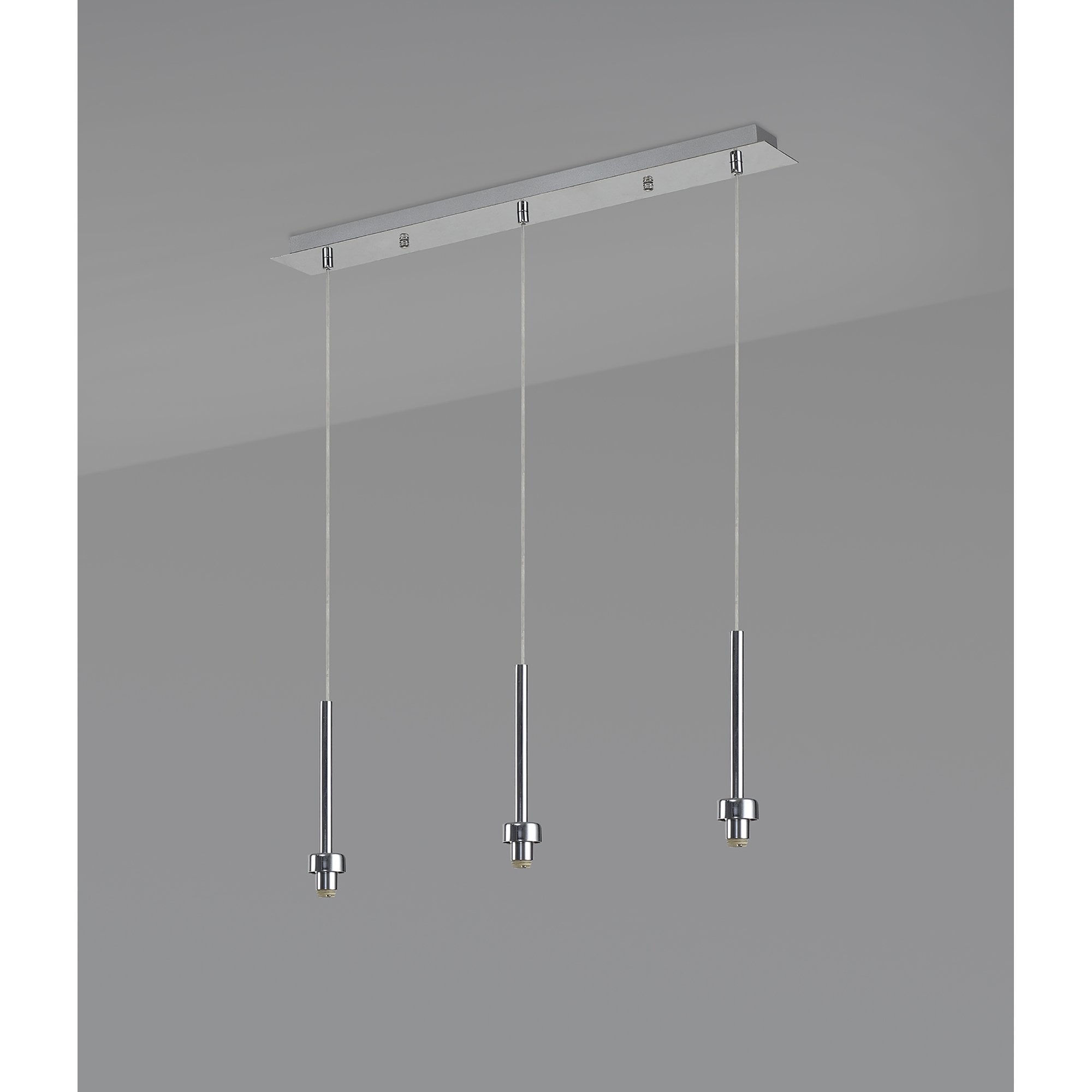 NL76099 Iona 3 Light Linear Pendant Polished Chrome