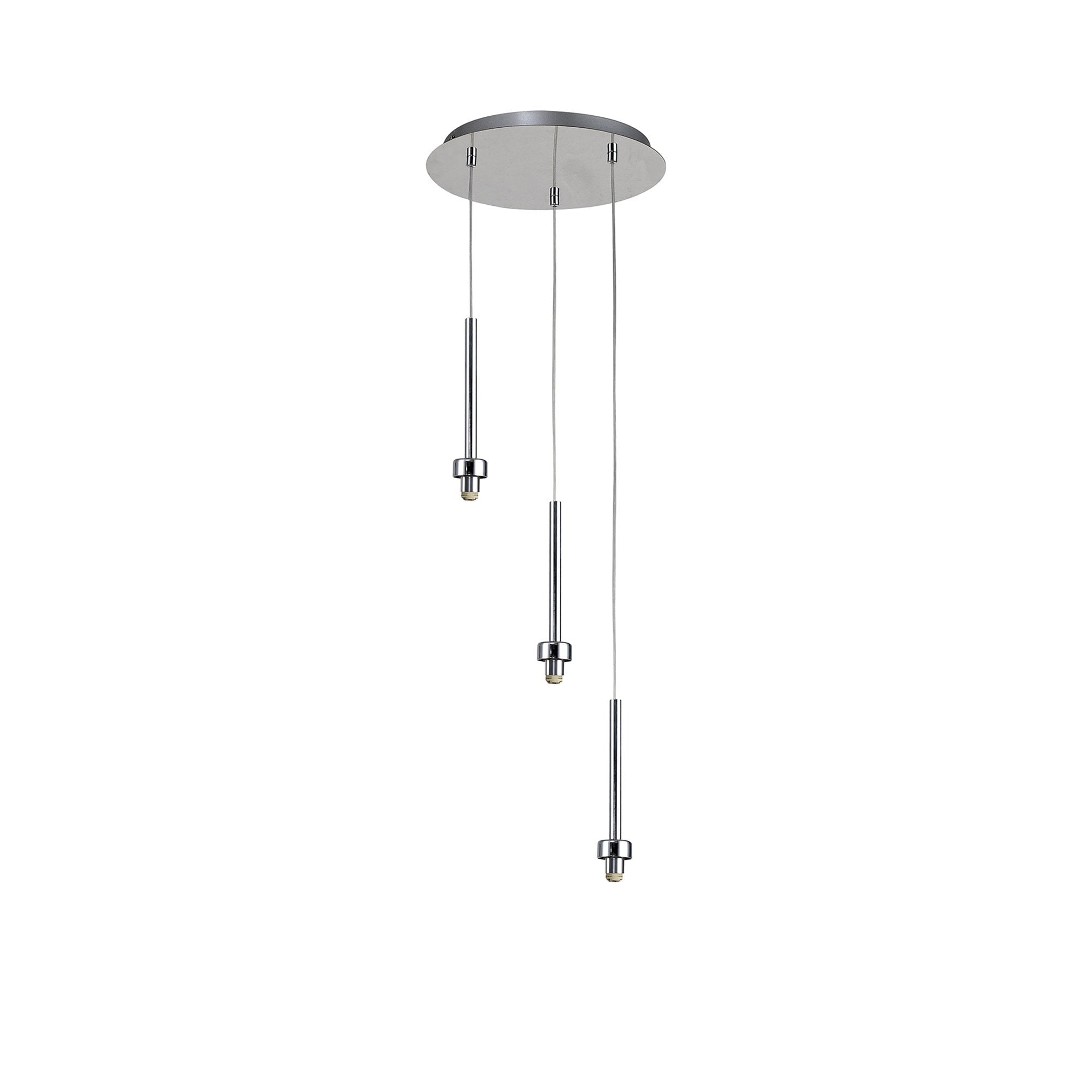 NL76119 Iona 3 Light Round Pendant Polished Chrome