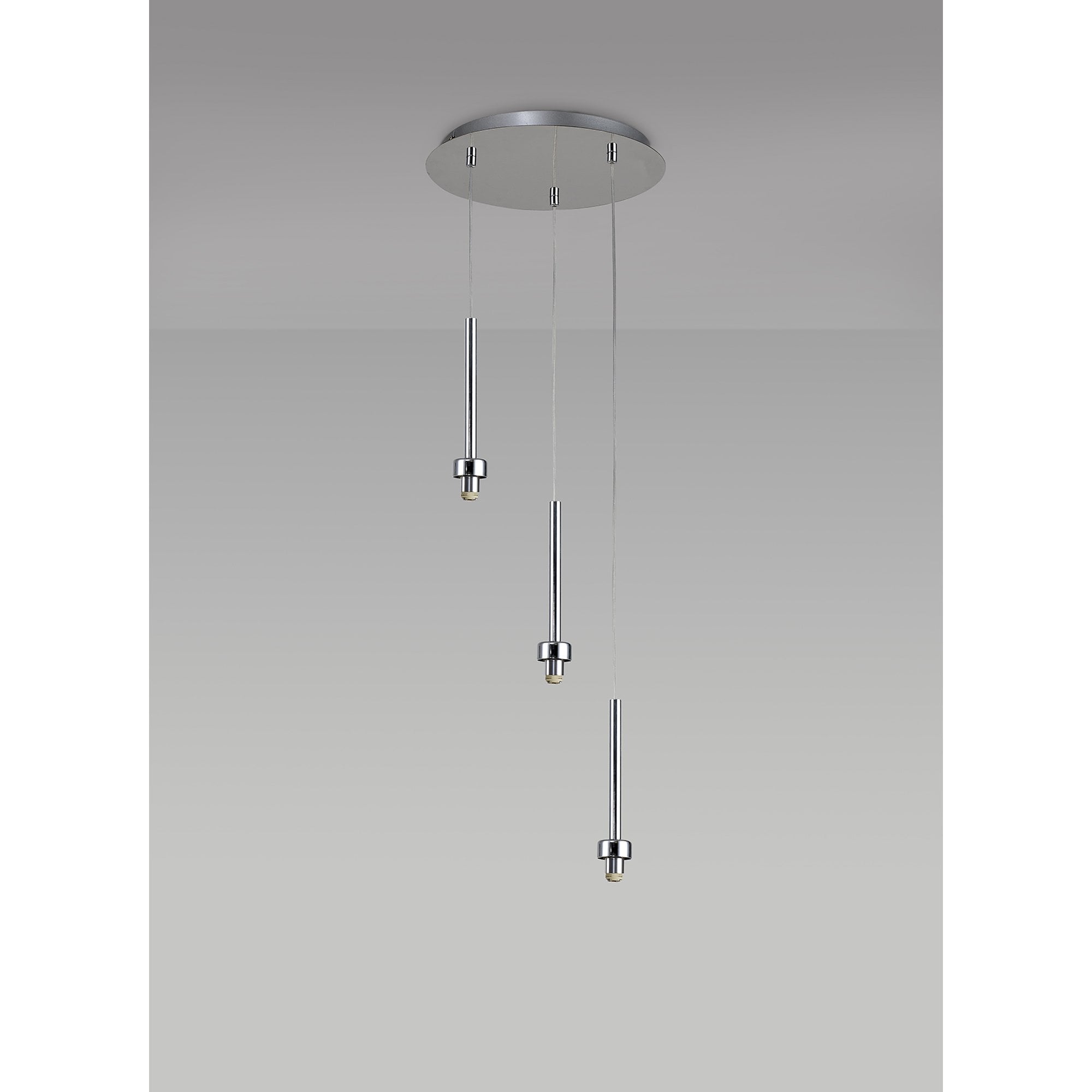 NL76119 Iona 3 Light Round Pendant Polished Chrome