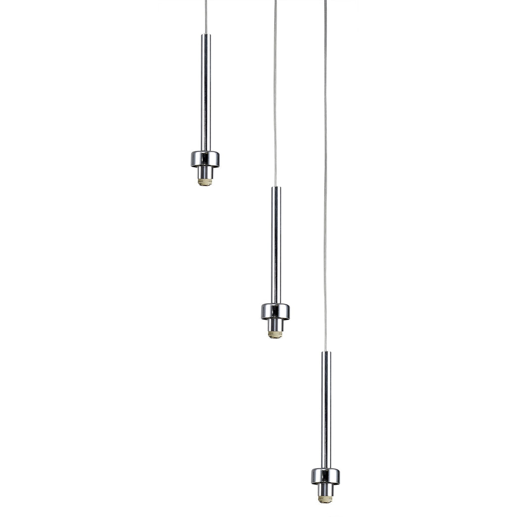 NL76119 Iona 3 Light Round Pendant Polished Chrome