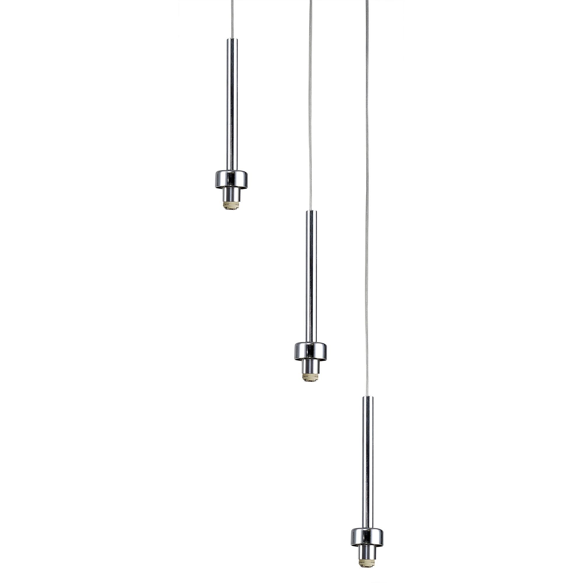 NL76119 Iona 3 Light Round Pendant Polished Chrome