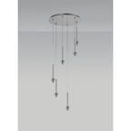 NL76129 Iona 6 Light Round Pendant Polished Chrome