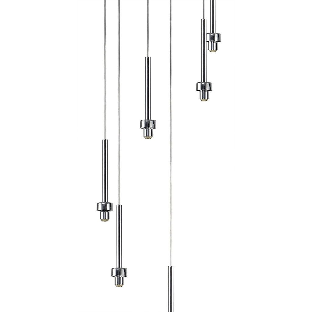 NL76129 Iona 6 Light Round Pendant Polished Chrome