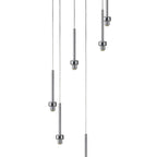 NL76129 Iona 6 Light Round Pendant Polished Chrome