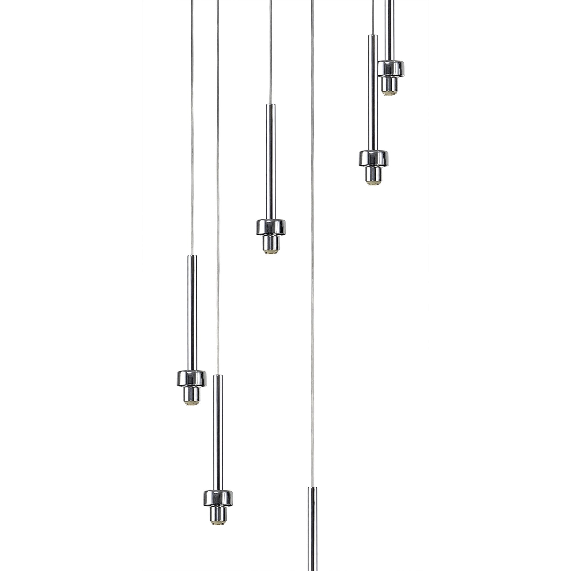 NL76129 Iona 6 Light Round Pendant Polished Chrome
