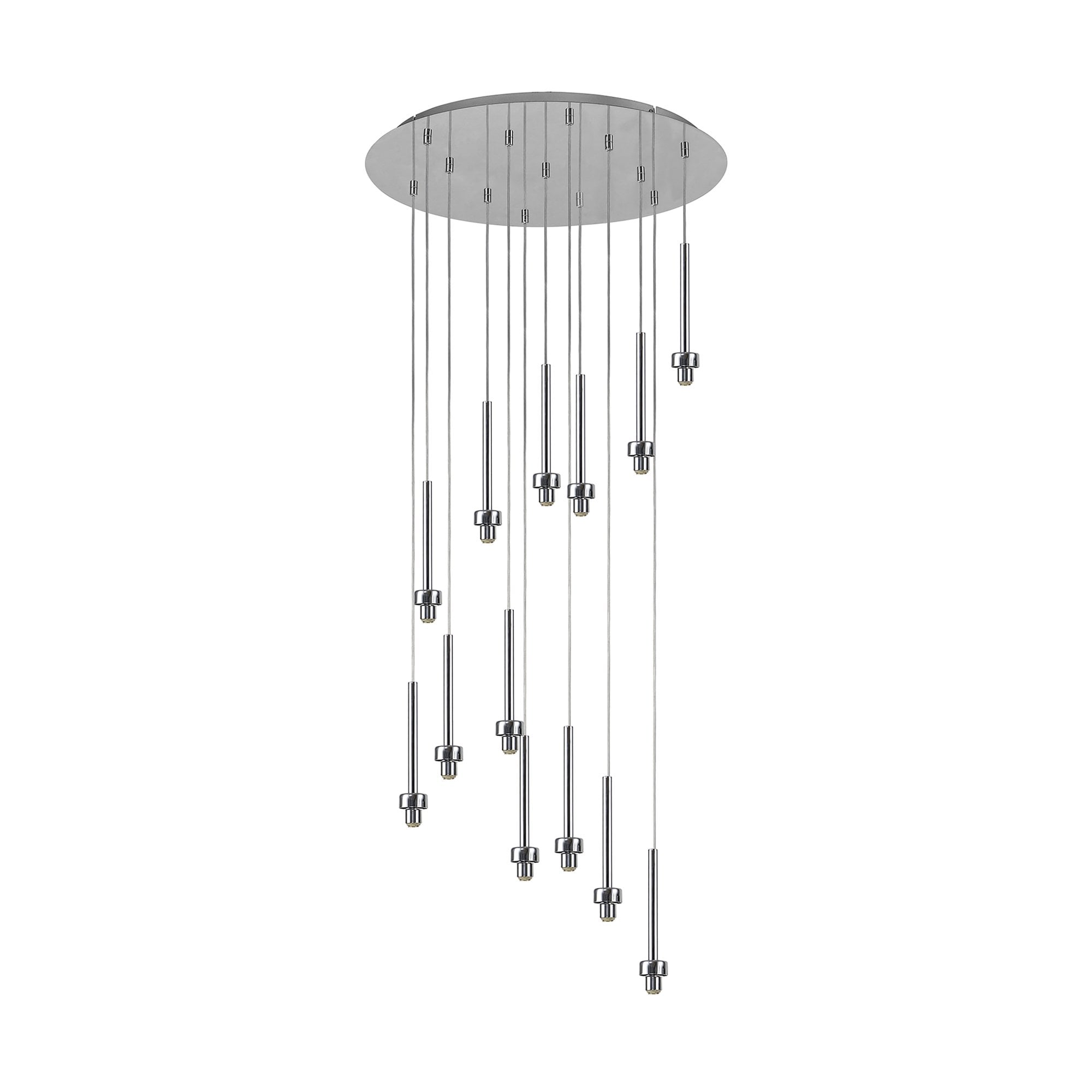 NL76139 Iona 13 Light Round Pendant Polished Chrome