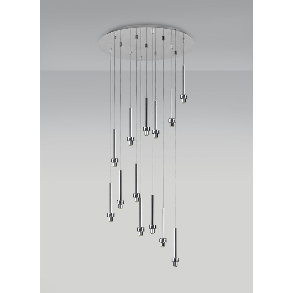 NL76139 Iona 13 Light Round Pendant Polished Chrome