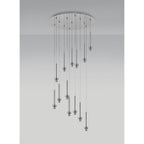 NL76139 Iona 13 Light Round Pendant Polished Chrome