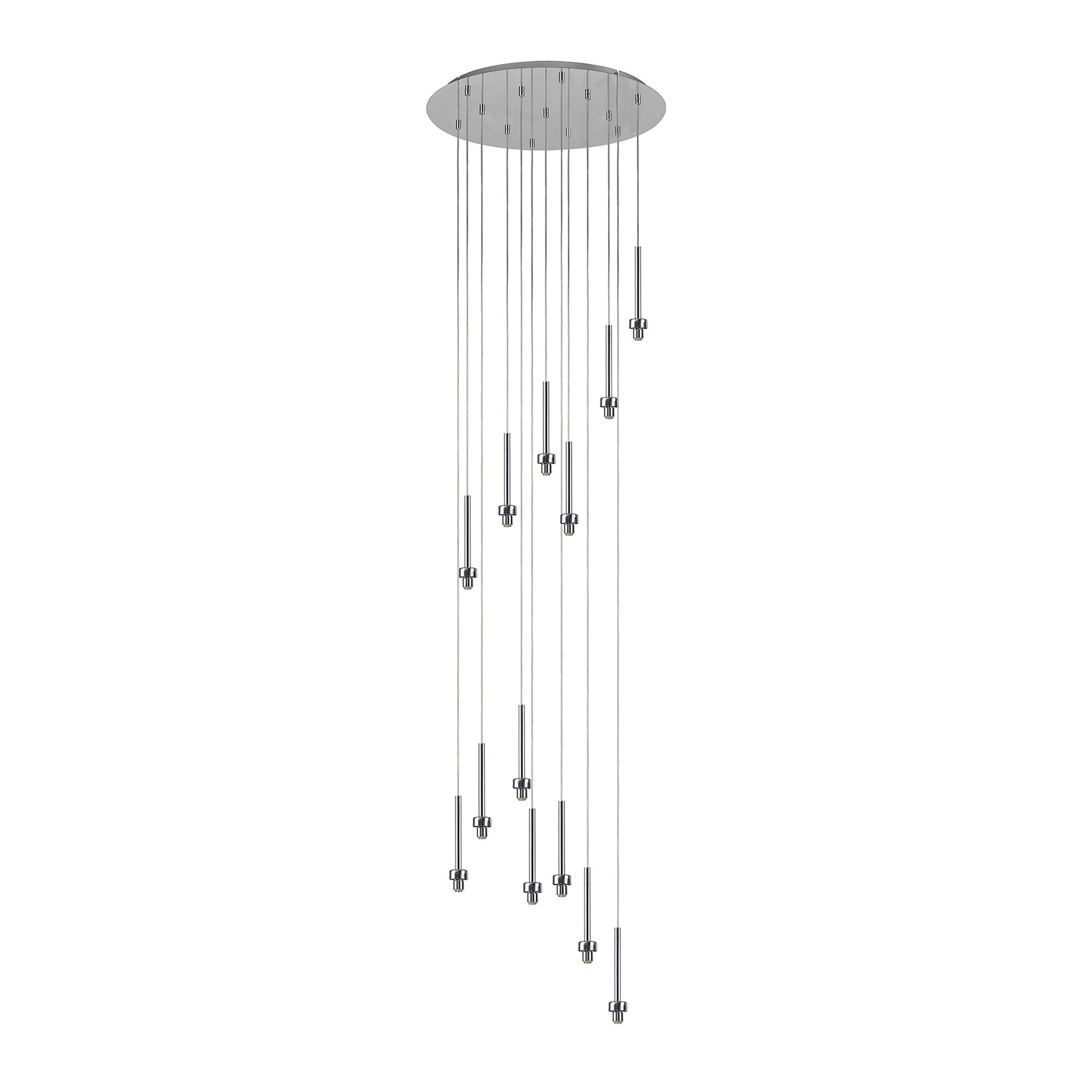 NL76139 Iona 13 Light Round Pendant Polished Chrome