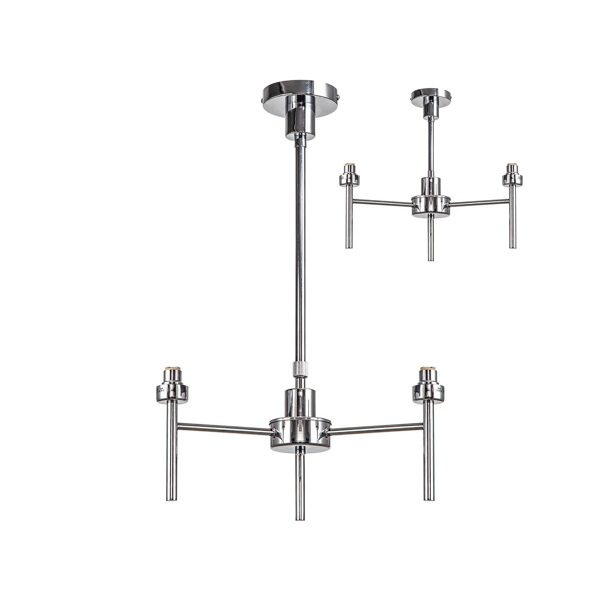 NL76159 Iona 3 Light Ceiling Light Polished Chrome