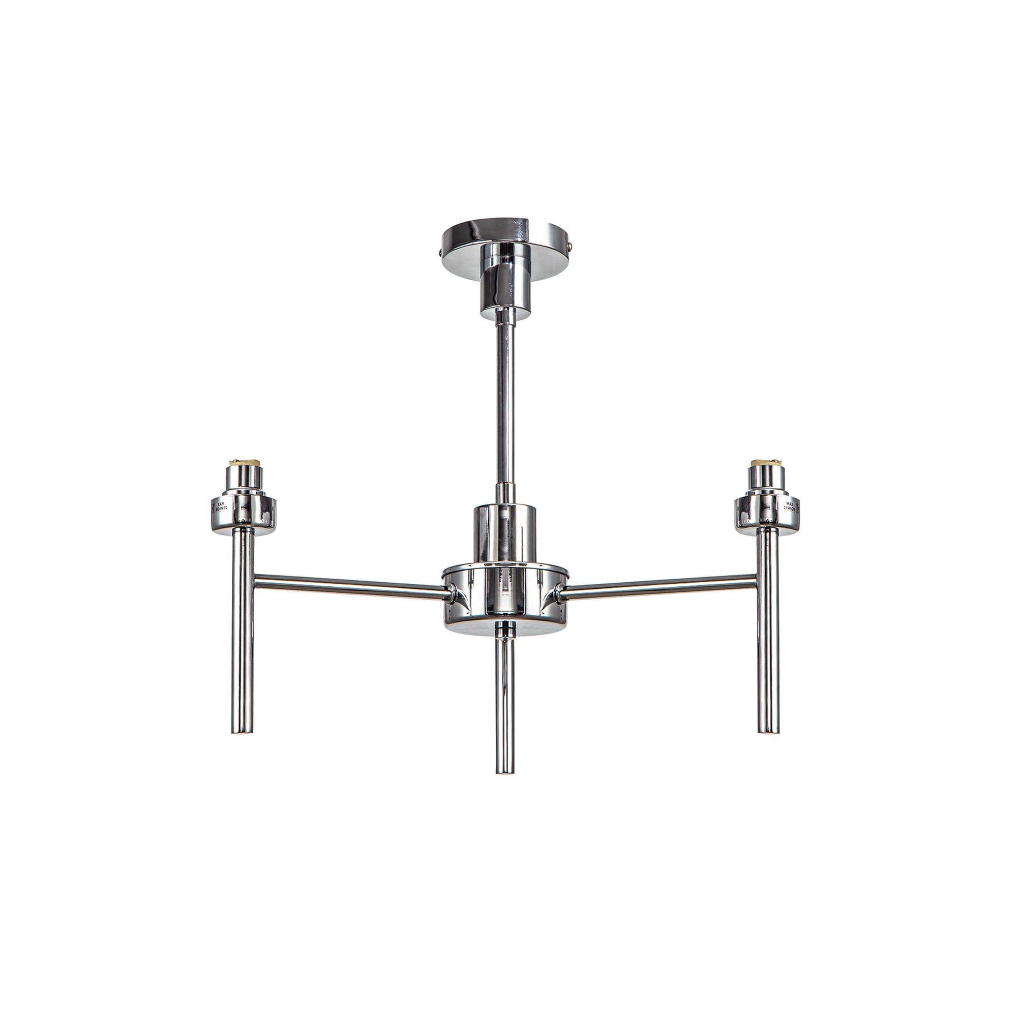 NL76159 Iona 3 Light Ceiling Light Polished Chrome