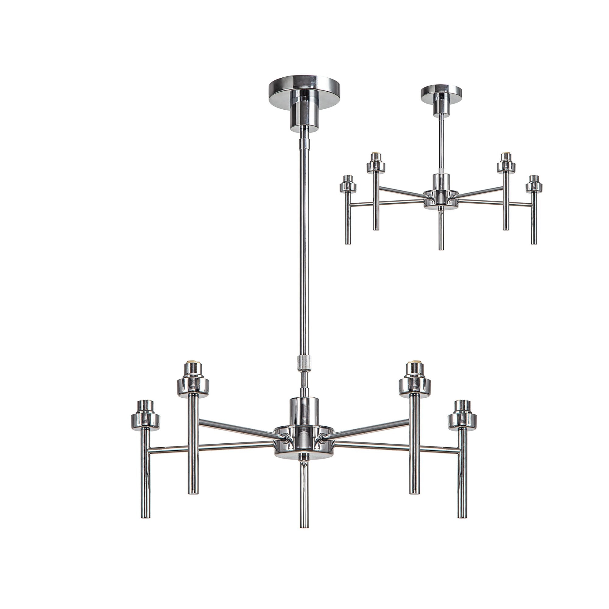 NL76169 Iona 5 Light Ceiling Light Polished Chrome