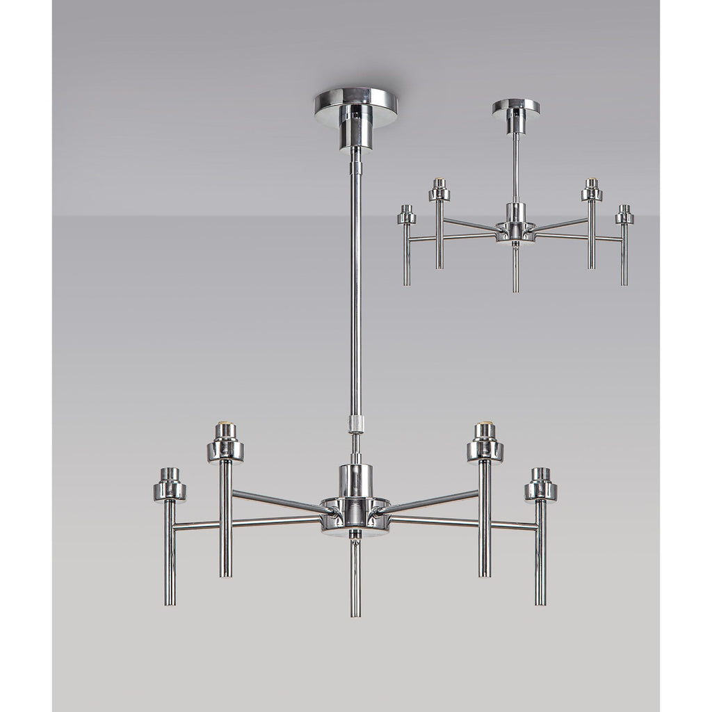 NL76169 Iona 5 Light Ceiling Light Polished Chrome