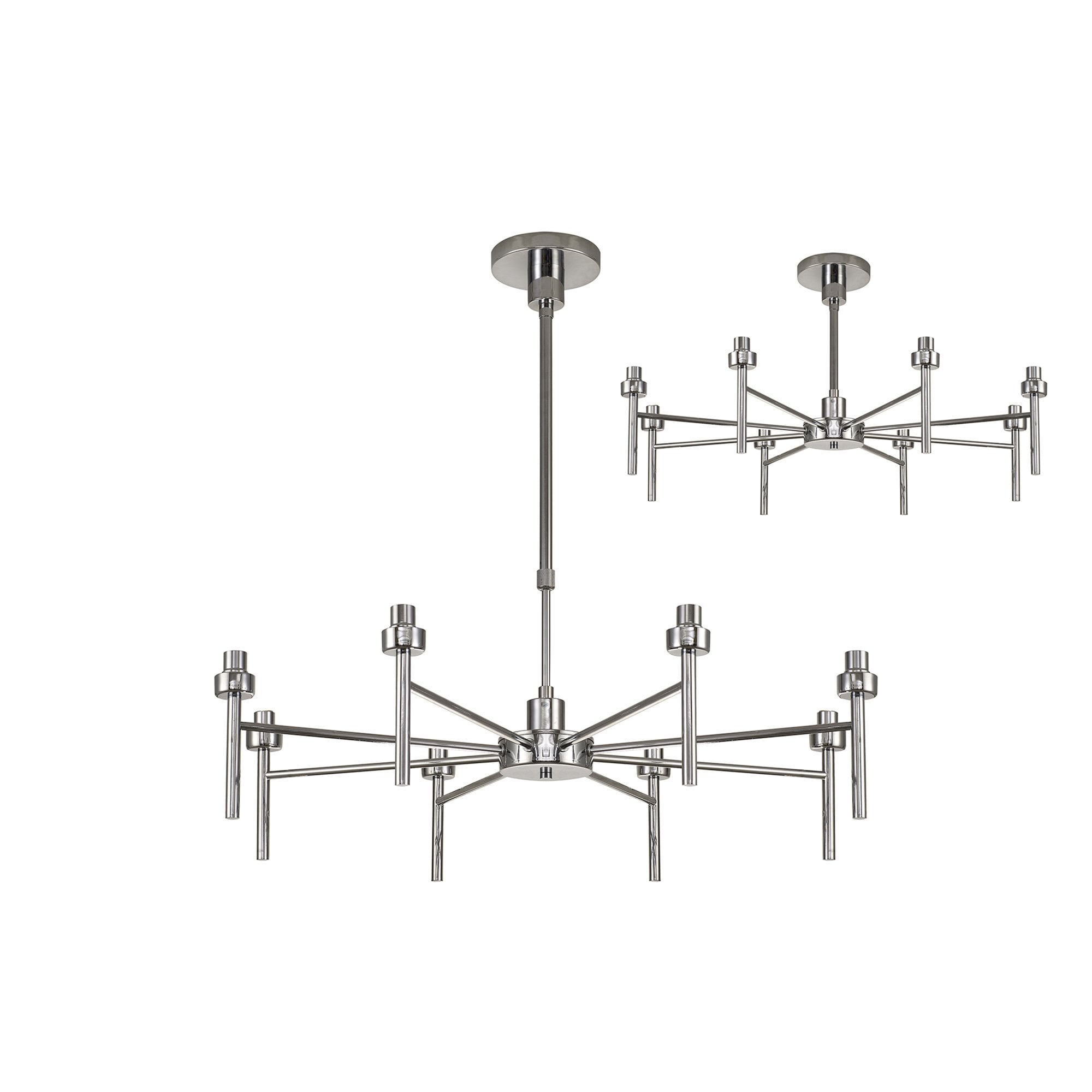 NL76179 Iona 8 Light Ceiling Light Polished Chrome